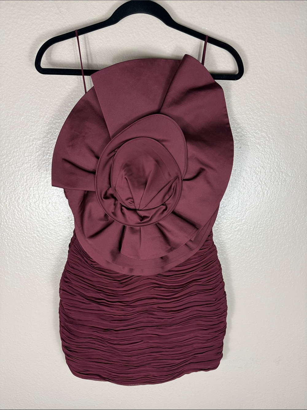 H&M x Magda Butrym ROSE-APPLIQUÉD GATHERED DRESS - Picture 4 of 9